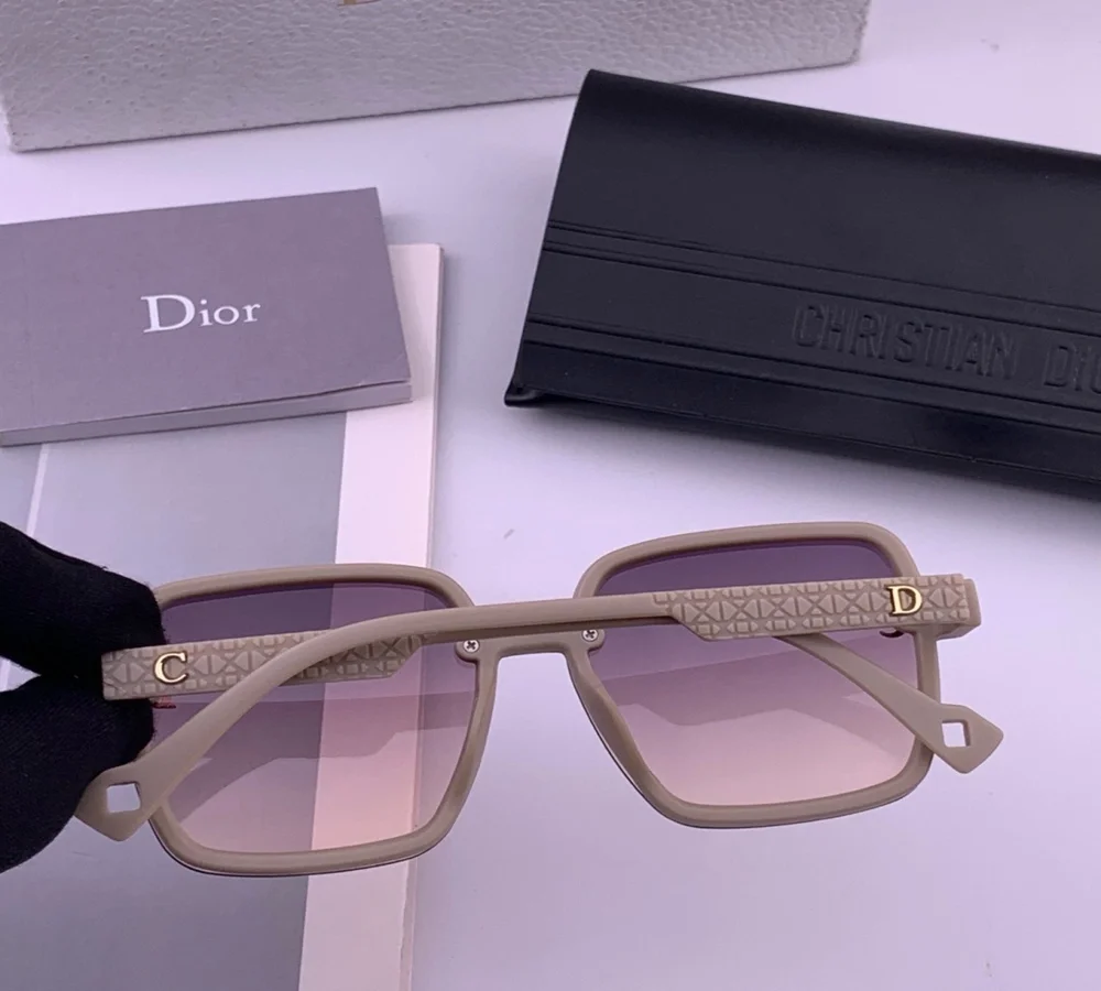 Dior Oversized Gradient Lens Sunglasses with Logo Detail